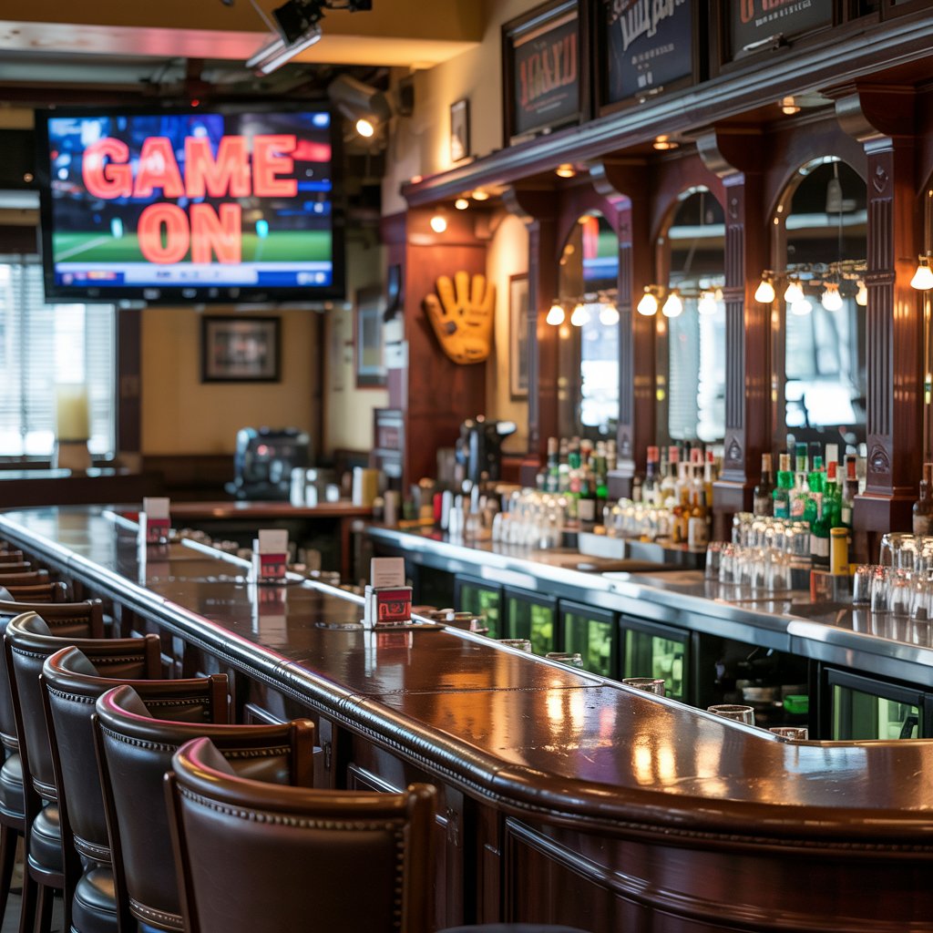 Sports bar interior