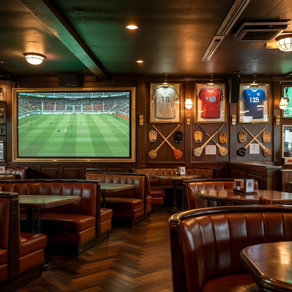 Sports bar atmosphere